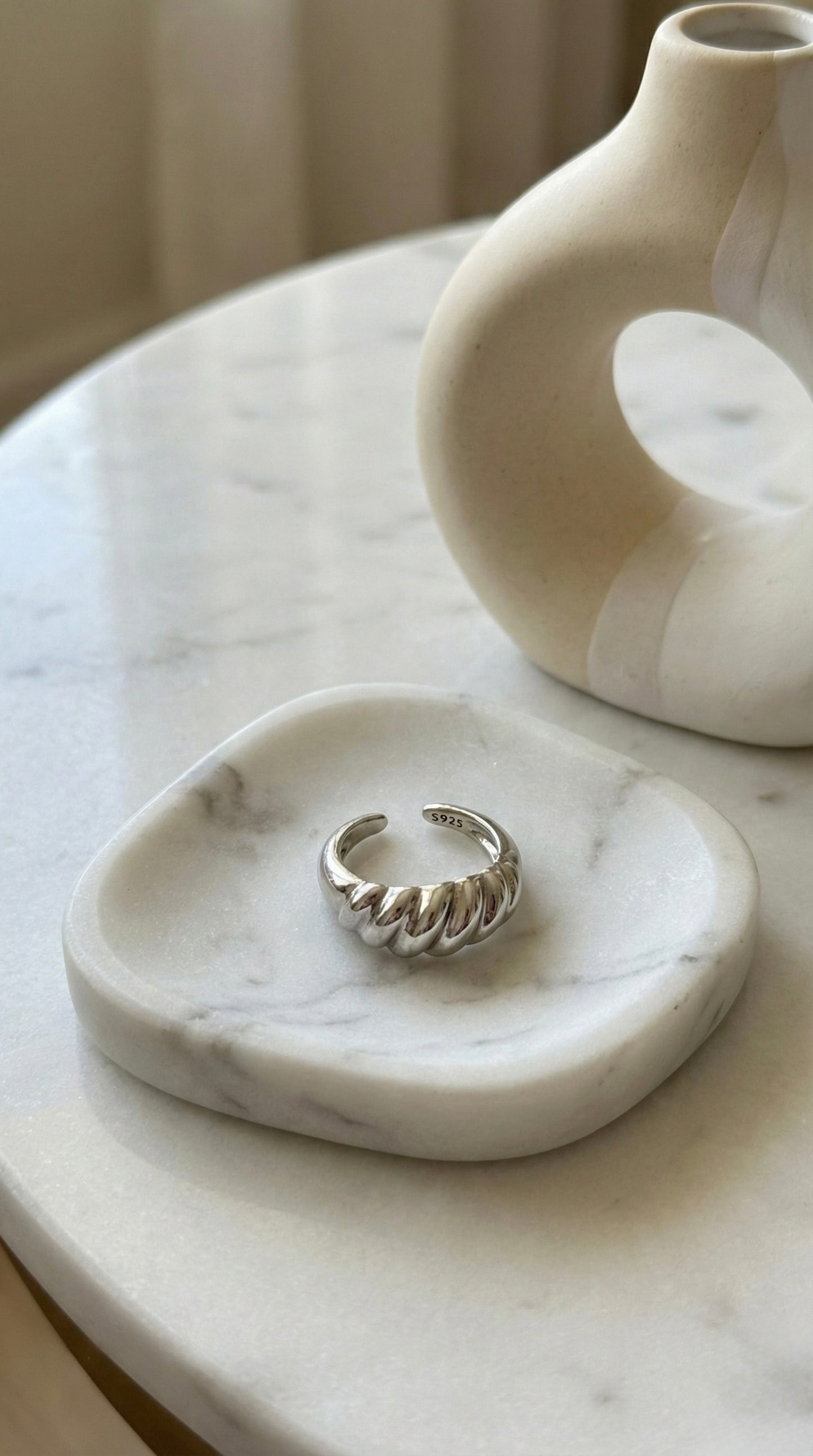 Silver Ring “Croissant”