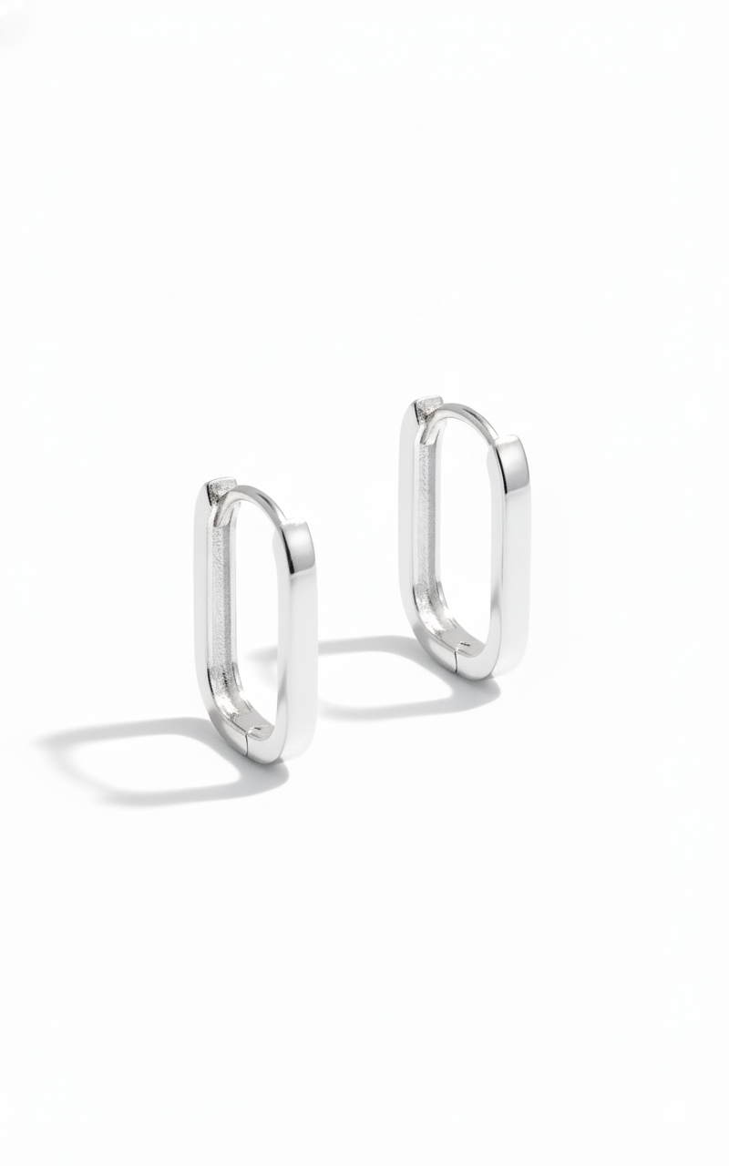 Silver earrings